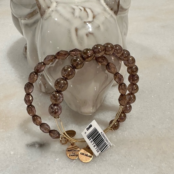 Alex and Ani Golden Beaded Set - Picture 2 of 4